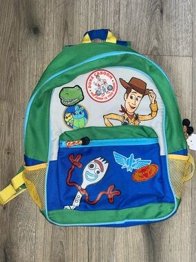 Disney Store Toy Story 4 Backpack School Bag Woody Buzz Bo Peep Forky REX 16"
